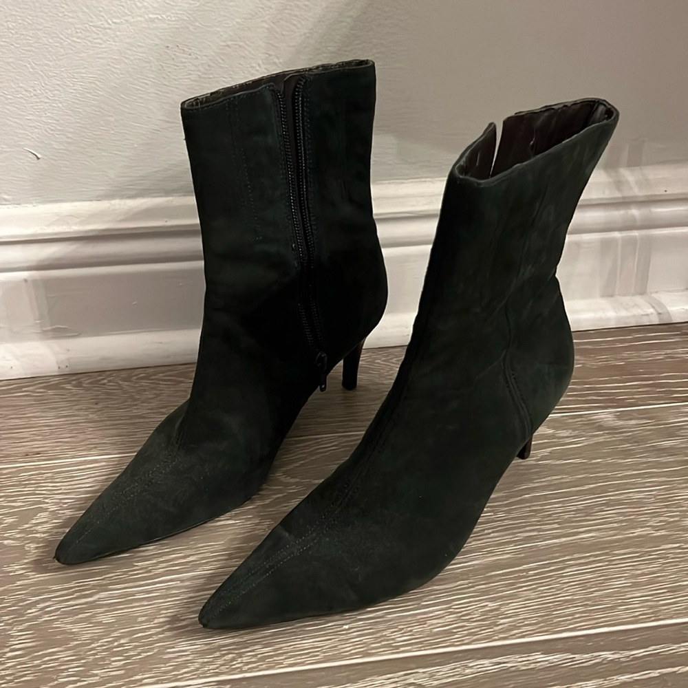 Nine West hunter green boots 6.5